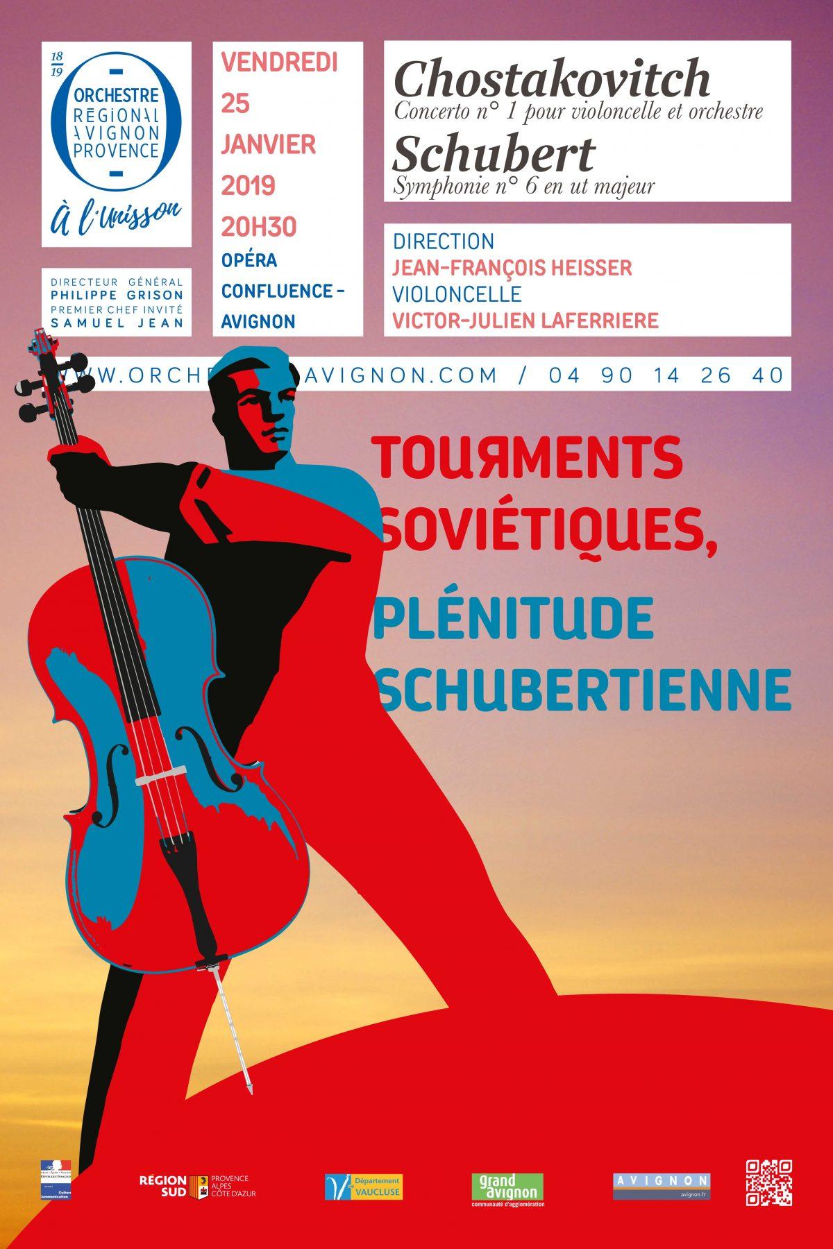 Tourments soviétiques - Jean-François Heisser direction Victor-Julien Laferrière violoncelle