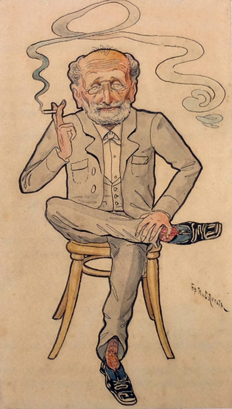 Conférence Marius Petipa - Caricature Legat