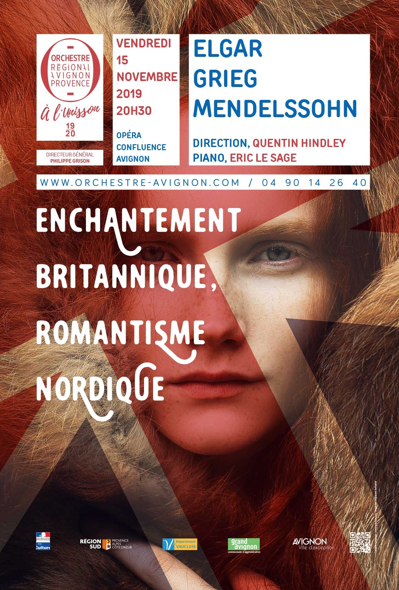 Concert symphonique de l'Orchestre d'Avignon : Enchantement britannique, Romantisme Nordique