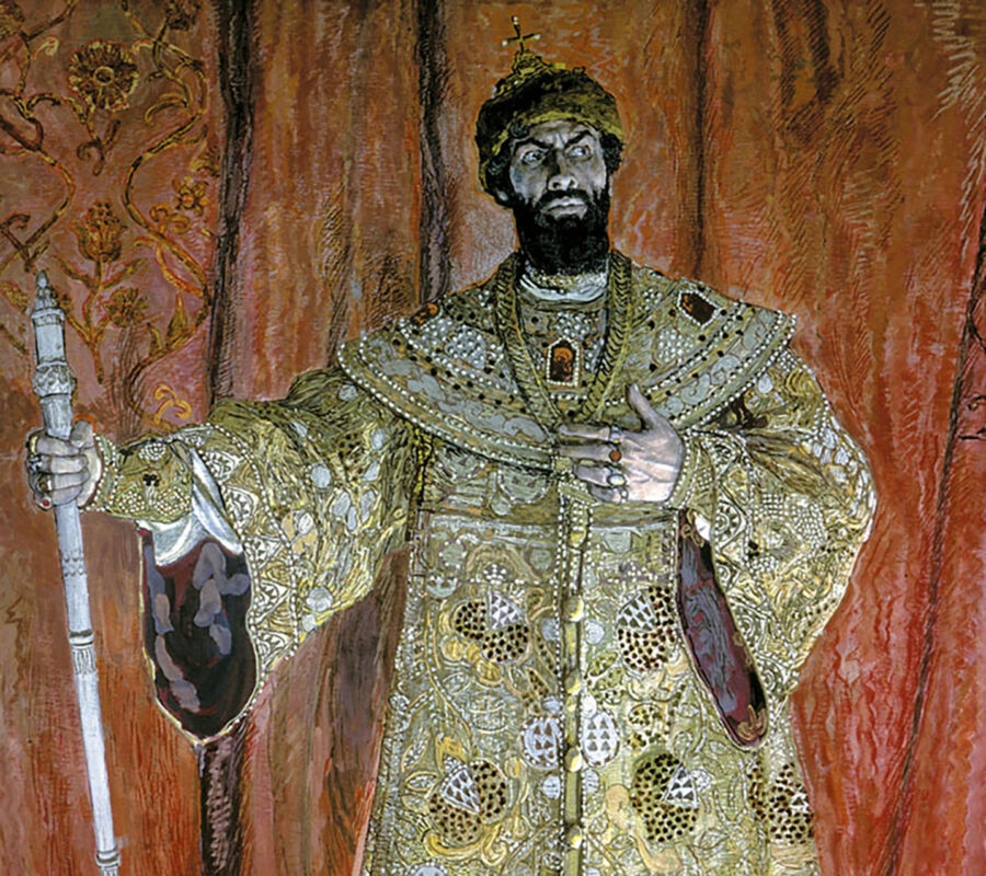 Boris Godounov, Chaliapine, par Alexandre Golovine, 1912