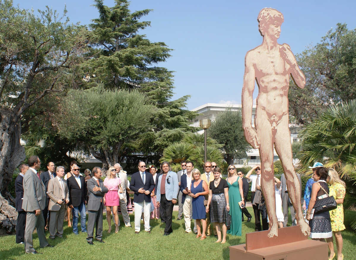 Inauguration David de Marcos Marin à Monaco avec le Prince Albert