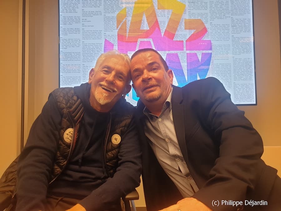 Jean-René Palacio & Philippe Baute lors de la présentation de la programmation des 60 ans du festival Jazz à Juan ©Philippe Dejardin