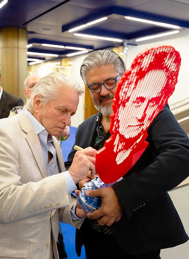 Marcos Marin et Michael Douglas