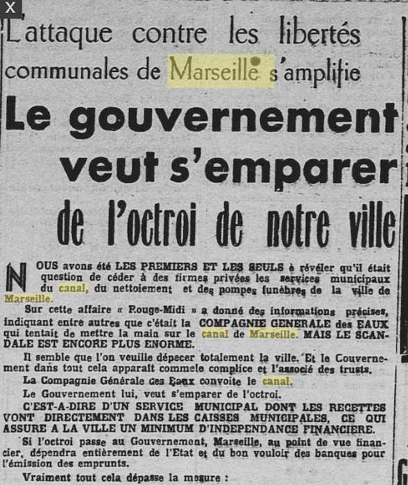 L'attaque contre les libertés - Canal de Marseill