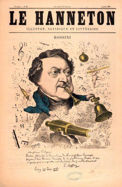 Rossini par Hippolyte Mailly 1867