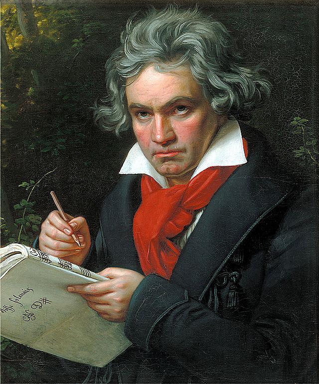 Beethoven Painting by Joseph Karl Stieler, 1819 or 1820 -Portrait Missa Solemnis_