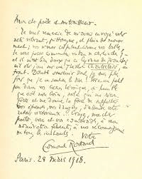 Carte Postale ecrite par edmond Rostand - Cyrano aux tranchees.jpg
