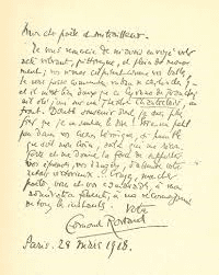 Carte Postale ecrite par edmond Rostand - Cyrano aux tranchees.jpg