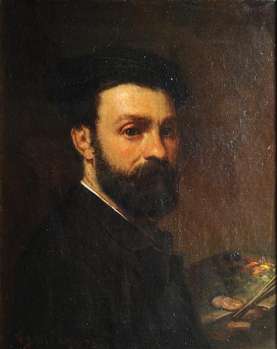 Autoportrait Theodore Jourdan - Exposition peinture Salon de Provence