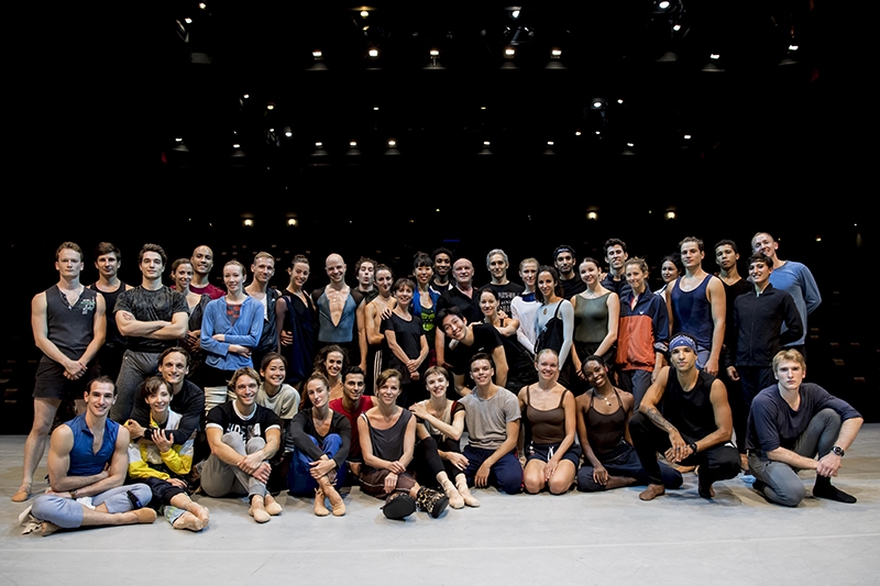 Danseurs des Ballets de Monte Carlo en tournee à Biarritz-