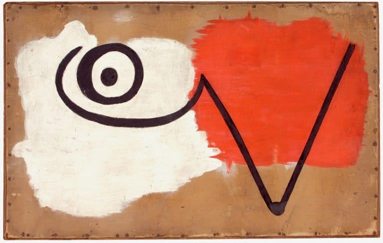 Exposition Miro Villa Paloma tableau Peintre pour jeux d’enfants, 1932 © Successió Miró : Adagp, Paris, 2O20