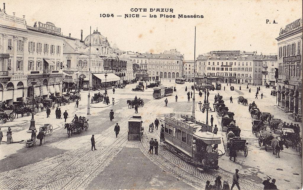 La Place Massena - Nice en 1905