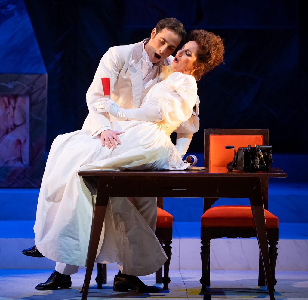 Caroline Mutel (Nadia Popoff) et Samy Camps (Camille de Coutançon)