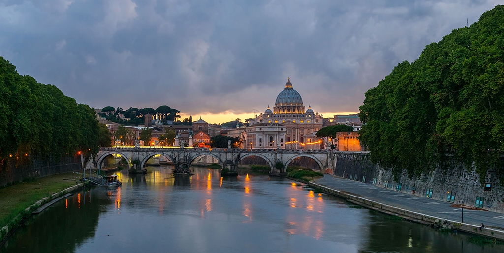 pont saint ange basilique saint pierre rome