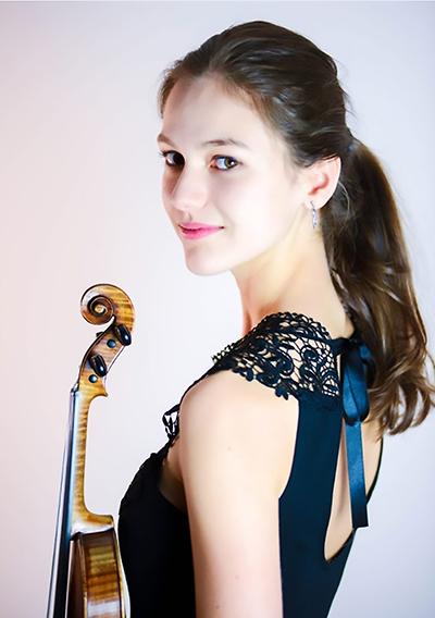 elise Bertrand jeune prodigue compositrice portrait violon