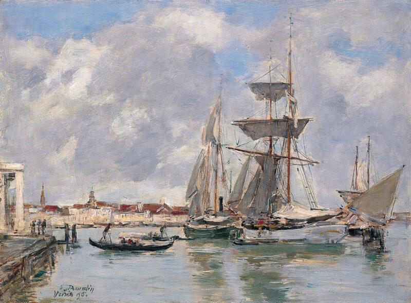 Venise Le grand Canal, peinture de Eugène Boudin