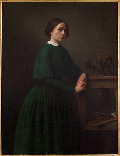 bonheur auguste profil droit de Rosa Bonheur portrait peinture mairie de bordeaux