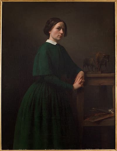 bonheur auguste profil droit de Rosa Bonheur portrait peinture mairie de bordeaux