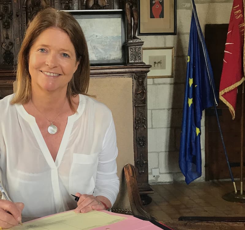 Anne Poniatowski Maire des Baux du village les Baux de Provence