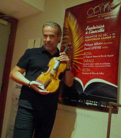 David Lefevre 1er violon super soliste loges OPMC