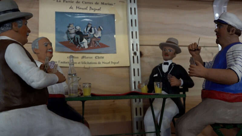 santons de Provence - Aubagne Noel partie de cartes Raimu