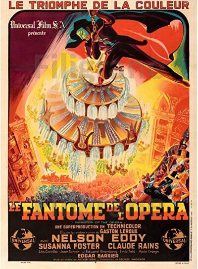 Affiche du film Le Fantome de l opera version 1943 - Arthur Lubin Phantom of the Opera