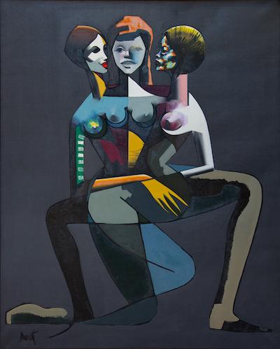 Exposition Raymond Moretti -Trois filles