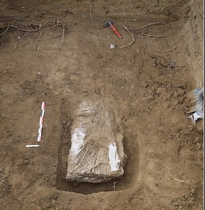 Découverte statue antique patrimoiune Vaison la Romaine