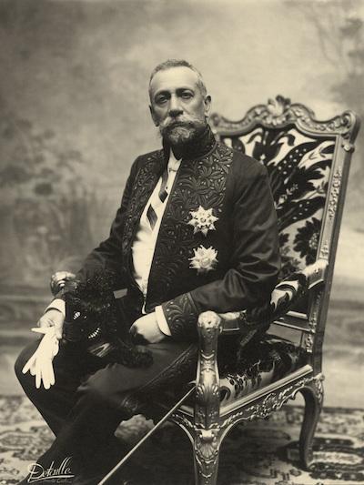 Portrait du Prince Albert Ier, en habit d'académicien, janvier 1910 - Exposition la belle époque sportive