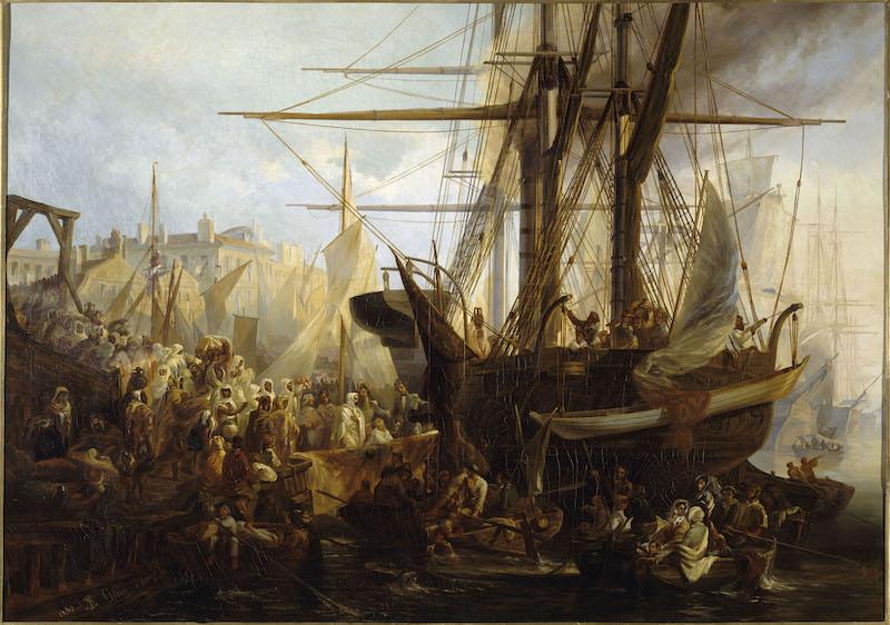 Embarquement d'Abd el-Kader à Bordeaux, 1850,