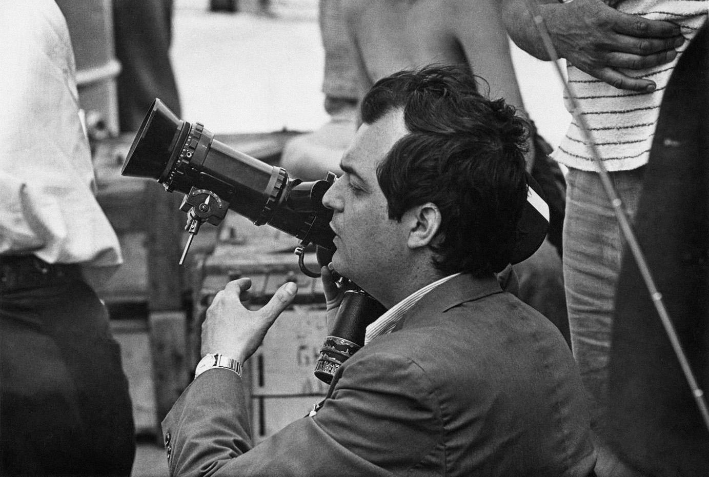 Kubrick sur le tournage de docteur follamour en 1963