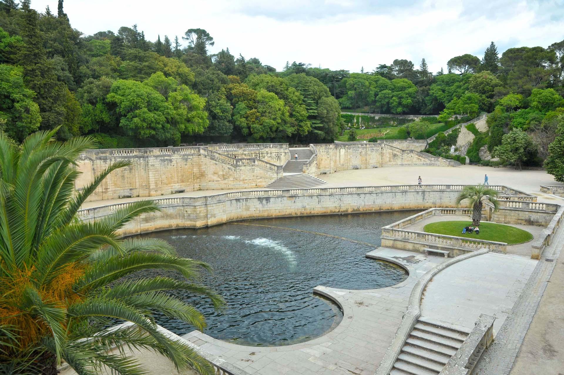 Les jardins de la Fontaine contemporaine de Nimes 2024