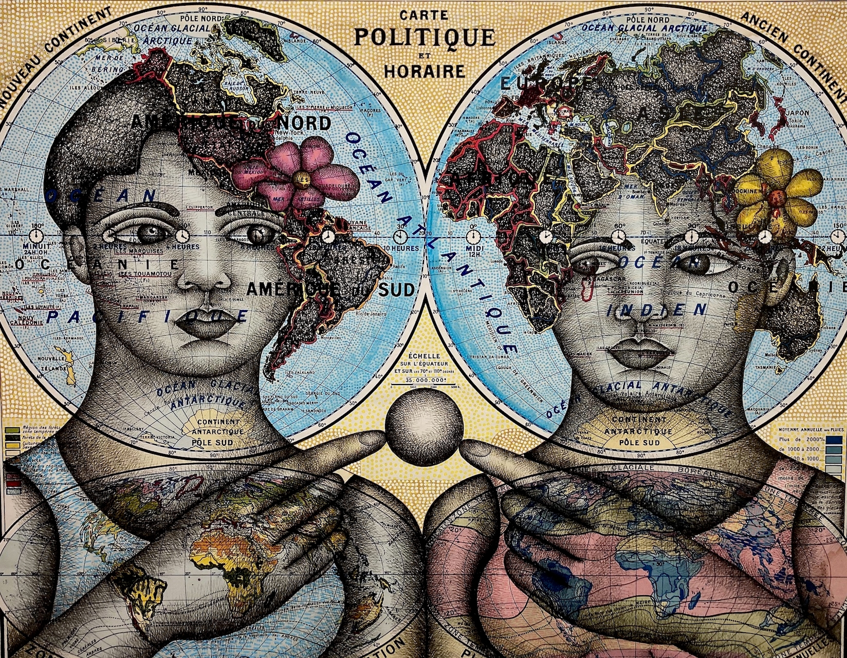 Carte politique horaires 2025 Clara Castagnie exposition sete