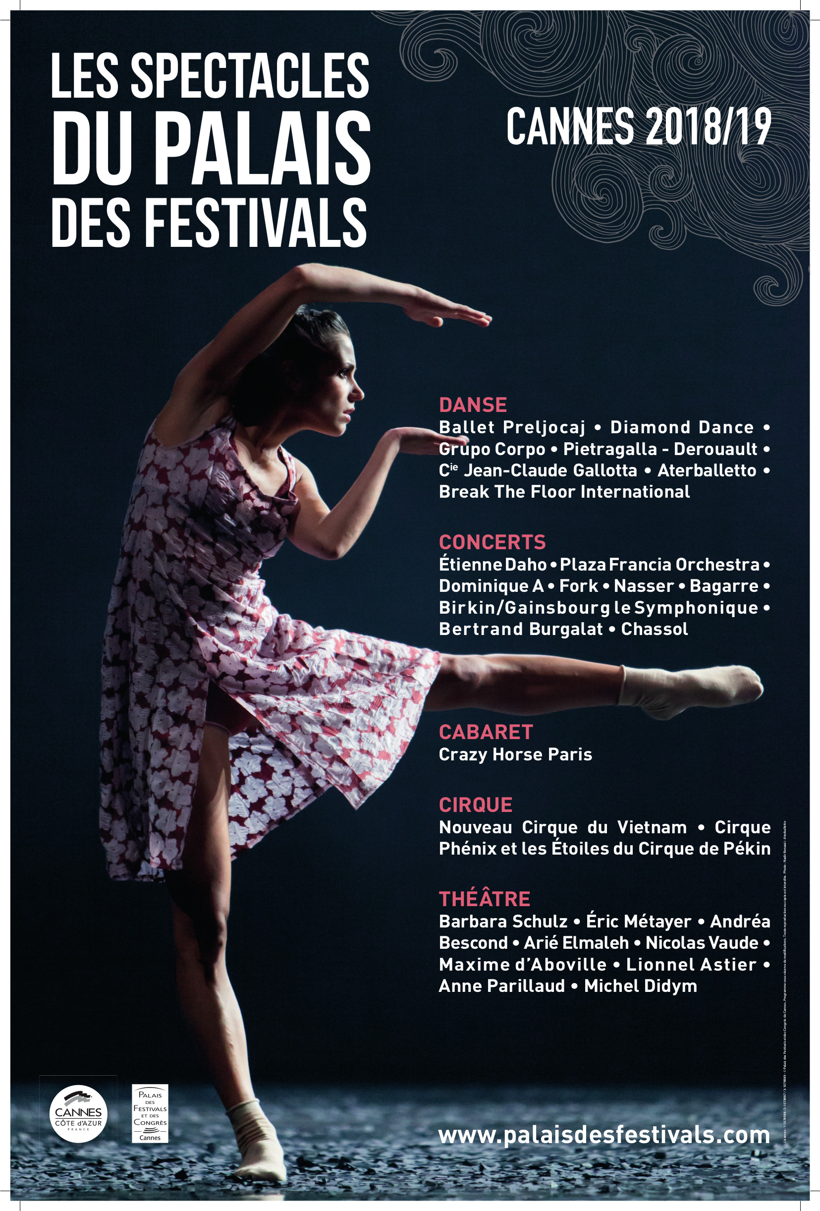 Palais des Festivals de Cannes - saison 2018 -2019