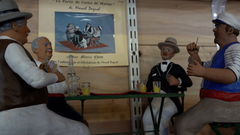 santons de Provence - Aubagne Noel partie de cartes Raimu