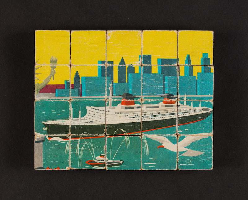 Expo Mucem 2022 Jeu cubes paquebot France 1960