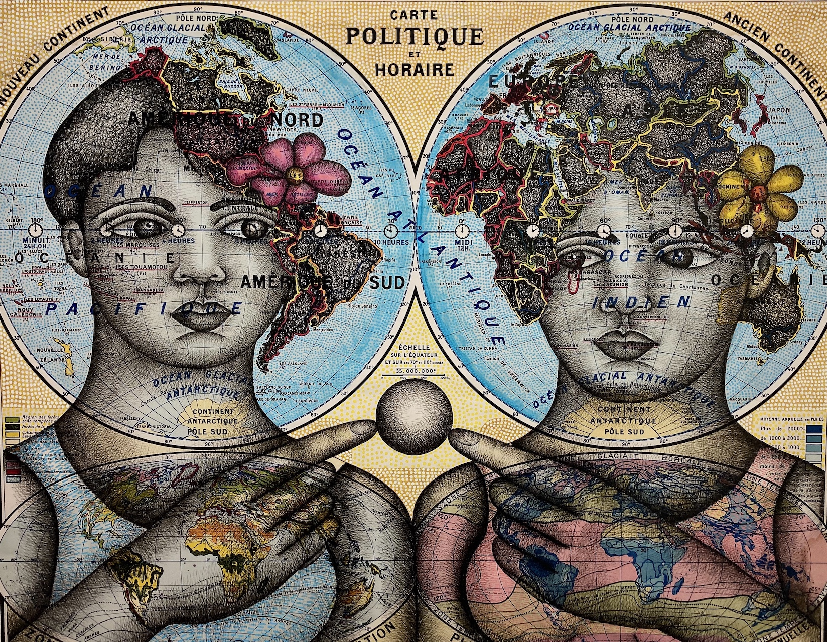 Carte politique horaires 2025 Clara Castagnie exposition sete