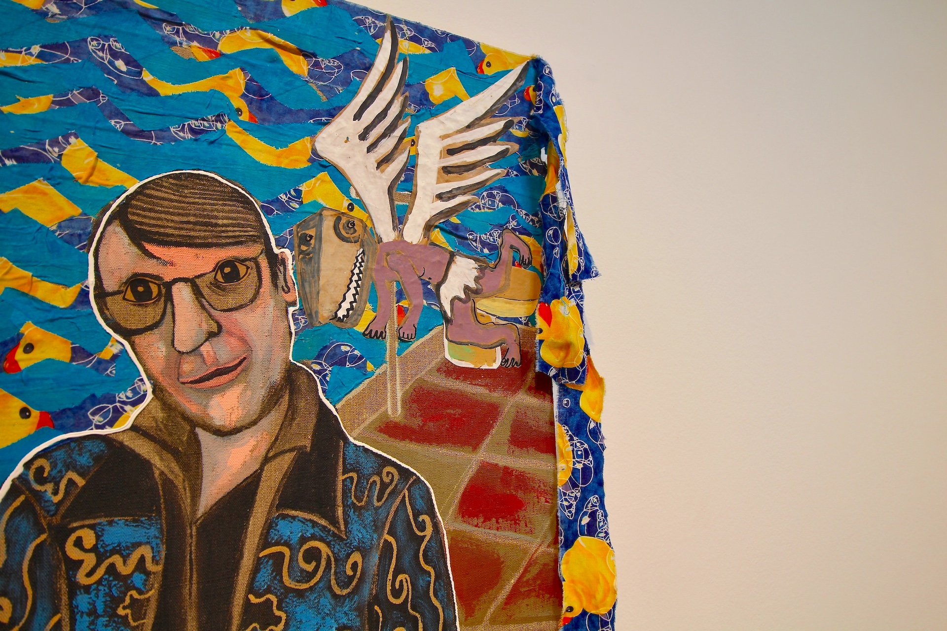 Auto portrait André Cervera, expo au musée Paul-Valéry, avril 2026.