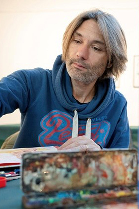 Aré, dessinateur, a illustré Cezanne, Lire à Gordes 2026.