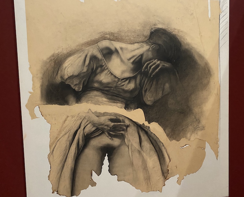 Maitresse du poète Virgile, oeuvre de Pignon-Ernest, expo Carpentras mai 2026.