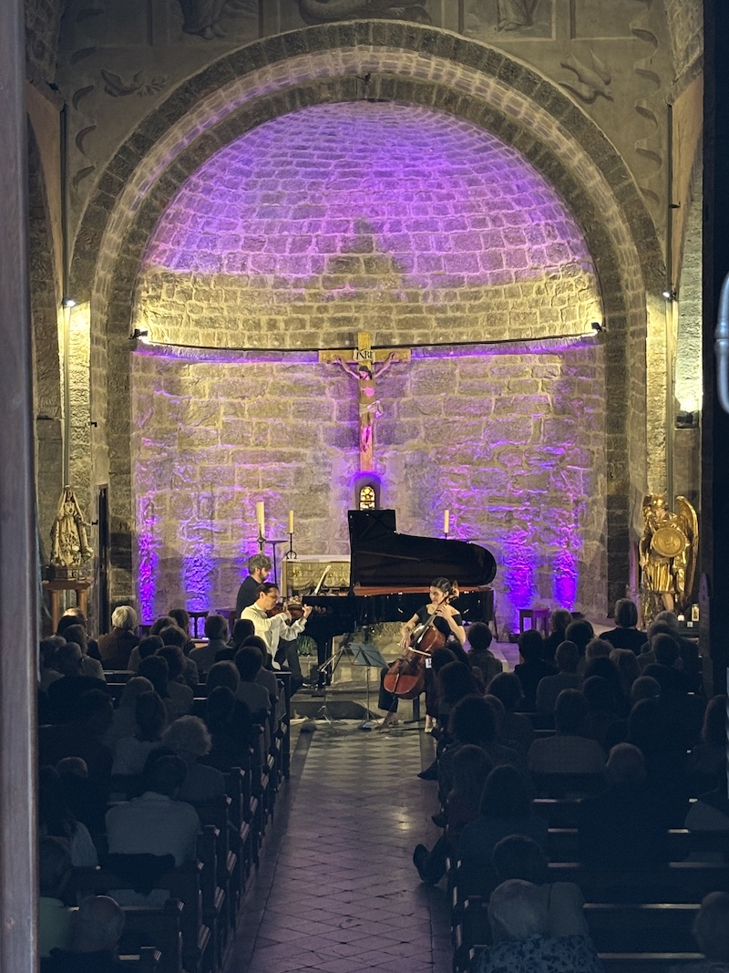 Concert trio église St Michel, Grimaud, 22 mai 2026.