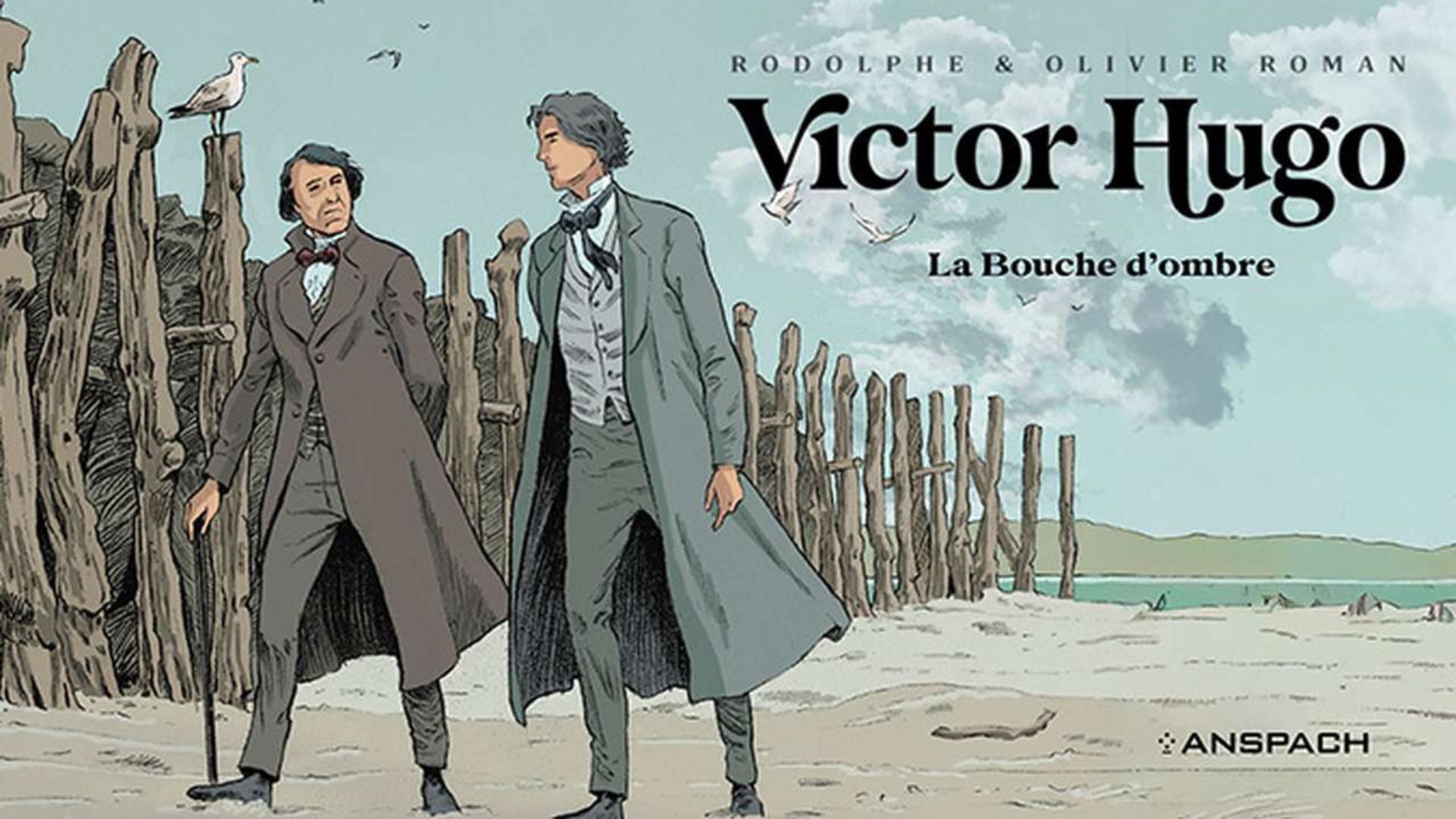 Victor Hugo, La Bouche d'ombre, couverture de l'album de Rodolphe et Olivier Roman, éditions Anspach