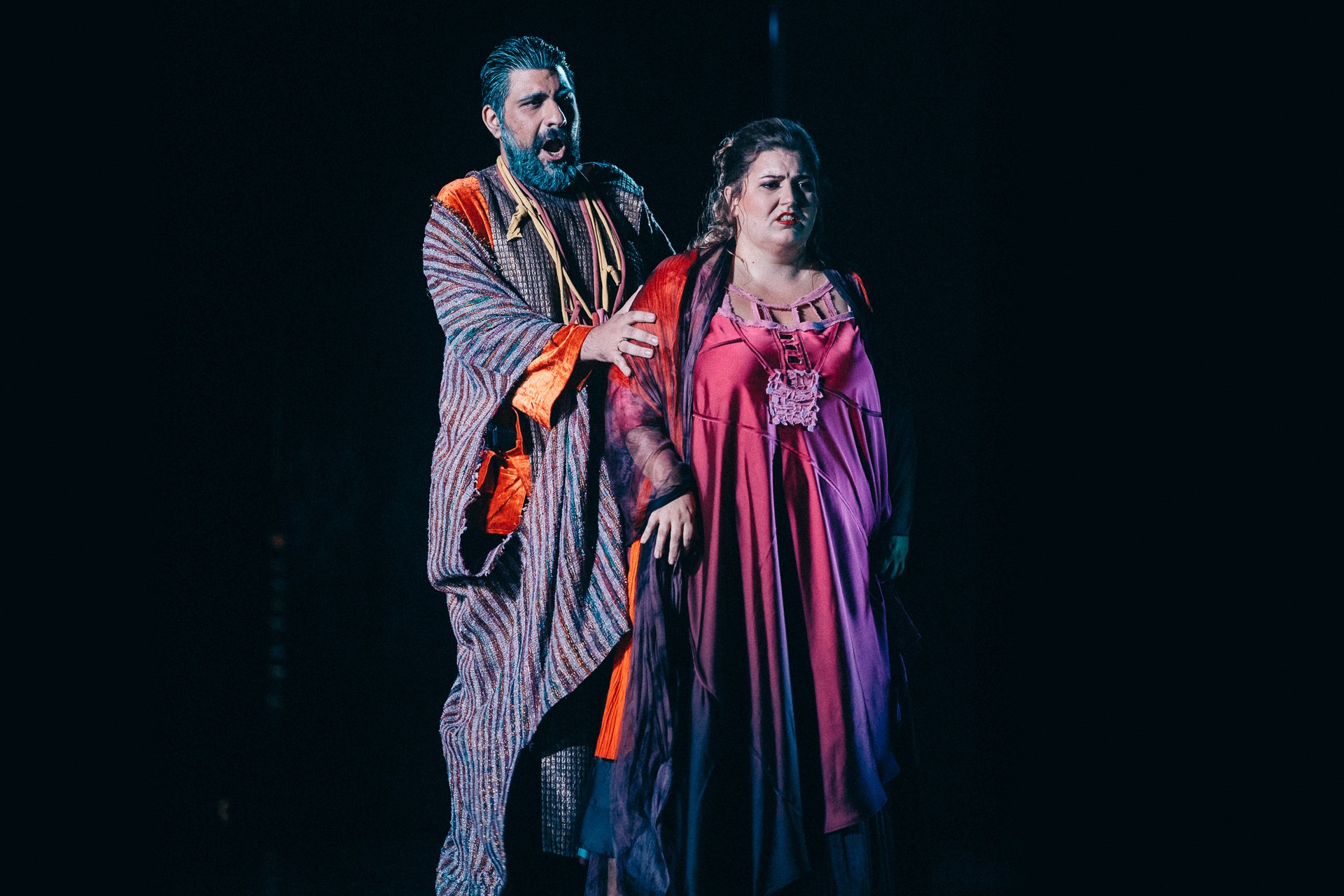 Aïda Opéra Avignon, David Vardan en Amonasro et Claire de Monteil en Aïda